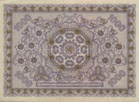 Ausztria / Osztrák-Magyar Bank 1922. 1000K (2x) egymás utáni sorszámokkal T:I
