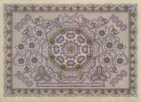 Ausztria / Osztrák-Magyar Bank 1922. 1000K (2x) egymás utáni sorszámokkal T:I