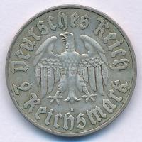 Német Harmadik Birodalom 1933A 2M Ag "Luther Márton születésének 450. évfordulója" T:XF pa...