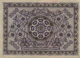 Ausztria / Osztrák-Magyar Bank 1922. 1000K (2x) kis ugrású sorszámokkal T:I-