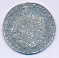 1786A 1/2 Tallér Ag "II. József" (13,87g) T:VF / Hungary 1786A 1/2 Thaler Ag "Joseph ...