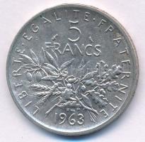 Franciaország 1963. 5Fr Ag T:AU 
France 1963. 5 Francs Ag C:AU 
Krause KM#926