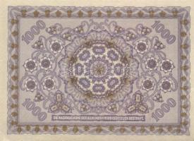 Ausztria / Osztrák-Magyar Bank 1922. 1000K (4x) kis ugrású sorszámokkal T:I
