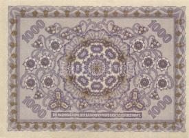 Ausztria / Osztrák-Magyar Bank 1922. 1000K (4x) kis ugrású sorszámokkal T:I