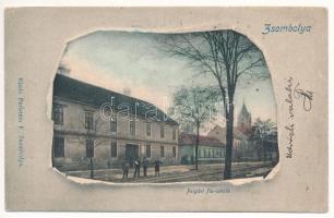 1903 Zsombolya, Hatzfeld, Jimbolia; Polgári fiúiskola. Perlstein F. kiadása / boy school