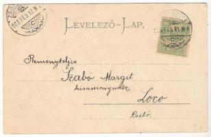 1903 Zsombolya, Hatzfeld, Jimbolia; Polgári fiúiskola. Perlstein F. kiadása / boy school