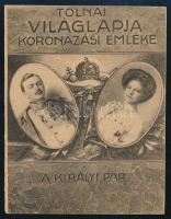 cca 1916 Tolnai Világlapja koronázási emléke - A királyi pár (IV. Károly és Zita királyné). Bp., Tolnai-ny., 16 p. Egészoldalas, fekete-fehér fotókkal illusztrált. Kiadói tűzött papírkötés.