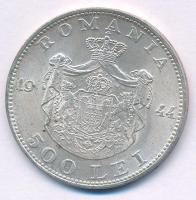 Románia 1944. 500L Ag "I. Mihály" T:AU kis karc
Romania 1944. 500 Lei Ag "Mihai I&qu...