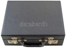 Érmetartó bőrönd 10db speciális tálcával a Magyar Nemzeti Bank által kibocsájtott emlékkiadásokhoz 1...