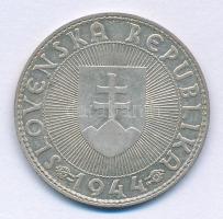 Szlovákia 1944. 10K Ag "Templom kereszttel - Pribina gróf" T:AU,XF 
Slovakia 1944. 10 Kor...