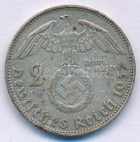 Német Harmadik Birodalom 1937D 2M Ag "Hindenburg" T:F patina German Third Reich 1937D 2 Ma...