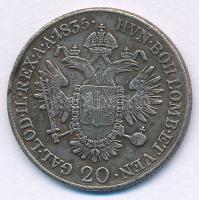 1835E 20kr Ag "I. Ferenc" Gyulafehérvár T:VF patina, ph
Hungary 1835E 20 Kreuzer Ag &quot...