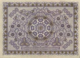 Ausztria / Osztrák-Magyar Bank 1922. 1000K (2x) kis ugrású sorszámokkal T:I