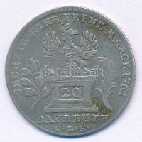 Német Államok / Brandenburg-Bayreuth 1761CLR 20kr Ag "III. Frigyes" T:VF,F patina 
German...