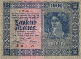 Ausztria / Osztrák-Magyar Bank 1922. 1000K T:I-