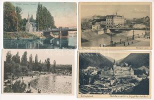 21 db RÉGI történelmi magyar város képeslap és fotólap vegyes minőségben / 21 pre-1945 historical Hungarian town-view postcards, photo in mixed quality