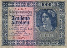 Ausztria / Osztrák-Magyar Bank 1922. 1000K T:I