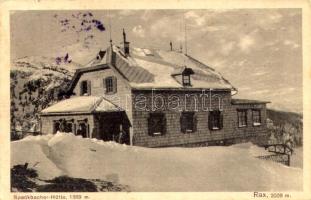 1919 Rax, Speckbacher-Hütte / tourist house in winter (EK)