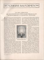 Moderne Bauformen. Monatshefte für Architektur und Raumkunst. Herausgegeben von Julius Hoffmann. XXV...