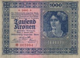 Ausztria / Osztrák-Magyar Bank 1922. 1000K T:I