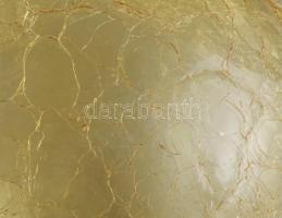 Karcag Berekfürdői színezett krakléüveg lámpabúra. jelzés nélkül, m: 20 cm