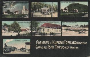 Topusko railway station, military barracks and spa