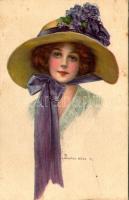 Lady art postcard. Paul Heckscher Serie 1026/4. s: J. Knowles Hare (fl)