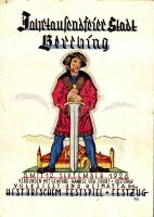 1926 Jahrtausendfeier Stadt Berching, Volksfest und Heimattag Historischem Festspiel Festzug s: Ambos (fa)