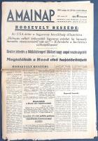 [II. Világháború] A Mai Nap. 1941. május 29. (Napilap, XVIII. évfolyam, 121. szám) "Roosevelt b...
