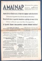[II. Világháború] A Mai Nap. 1941. március 22. (Napilap, XVIII. évfolyam, 66. szám) "Jugoszlávi...