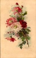 1917 Flowers. Amag No. 1578. litho s: C. Klein (fl)