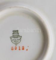 Zsolnay antik pöttyözött mintás étkészlet. Hiányokkal. Jelzett, kopott