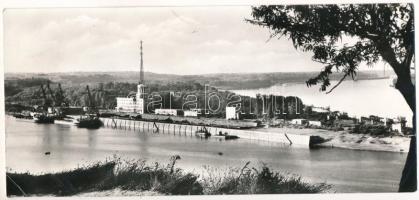 ~1960 Dunaújváros, Dunapentele, Sztálinváros; Dunai kikötő. Képzőművészeti Alap (szakadás / tear)