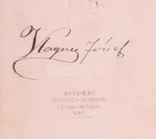 cca 1860-as évek második fele/1870-es évek eleje Wagner József portréja, vizitkártya André Disdéri (...