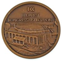 1985. "Budapest Kongresszusi Központ Megnyitására" kétoldalas bronz emlékérem, eredeti dís...