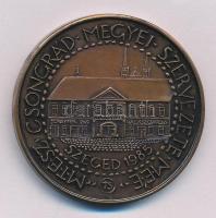 Tóth Sándor (1933-2019) 1985. "Vedres István / MTESZ Csongrád Megyei Szervezete MÉE" bronz...