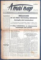 [II. Világháború] A Mai Nap. 1943. július 27. (Napilap, 20. évfolyam, 167. szám) "Közzétették a...