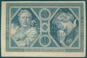 Német Birodalom / Császárság 1915. 20M (2x) egymás utáni sorszámokkal T:II+