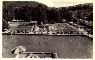 Sopron, Lövér fürdő, strand, fürdőzők. Diebold Foto (EK)