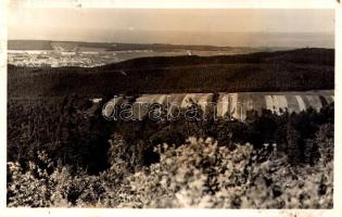 Sopron, látkép a Várhelyről. Diebold-Gruber Foto (lyukak / pinholes)