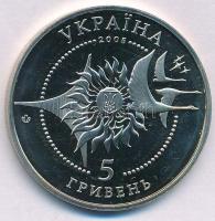 Ukrajna 2005. 5H Cu-Ni-Zn "AN-124 "Ruslan" repülőgép" kapszulában T:P Ukraine 20...