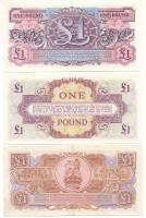 Nagy-Britannia / Katonai kiadás 1948. 1P "2. kiadás" fém biztonsági szállal + 1956. 1P &qu...