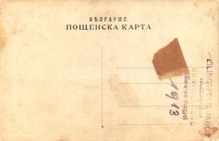 Gorna Oryahovitsa, Earthquake on June 1, 1913. Ruins of the National Library. photo (glue marks)