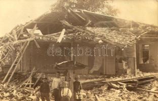 Gorna Oryahovitsa (?), Earthquake on June 1, 1913. Ruins. photo (glue marks)