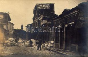 Gorna Oryahovitsa (?), Earthquake on June 1, 1913. Ruins. photo (glue marks)