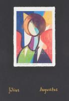 Aknay János (1949-): 7 db computer print, merített papír, mindegyik jelzett és számozott (XXXVII/L)....