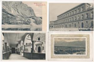 21 db RÉGI külföldi város képeslap vegyes minőségben / 21 pre-1945 European town-view postcards in mixed quality