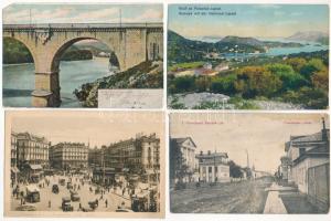 21 db RÉGI külföldi város képeslap vegyes minőségben / 21 pre-1945 European town-view postcards in mixed quality