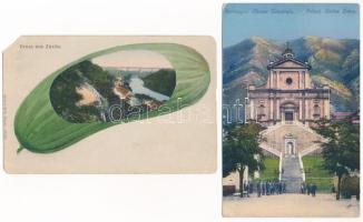 21 db RÉGI külföldi város képeslap vegyes minőségben / 21 pre-1945 European town-view postcards in m...