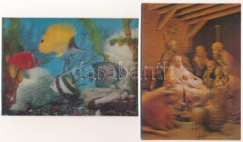 9 db MODERN 3D dimenziós képeslap / 9 modern 3D dimensional postcards